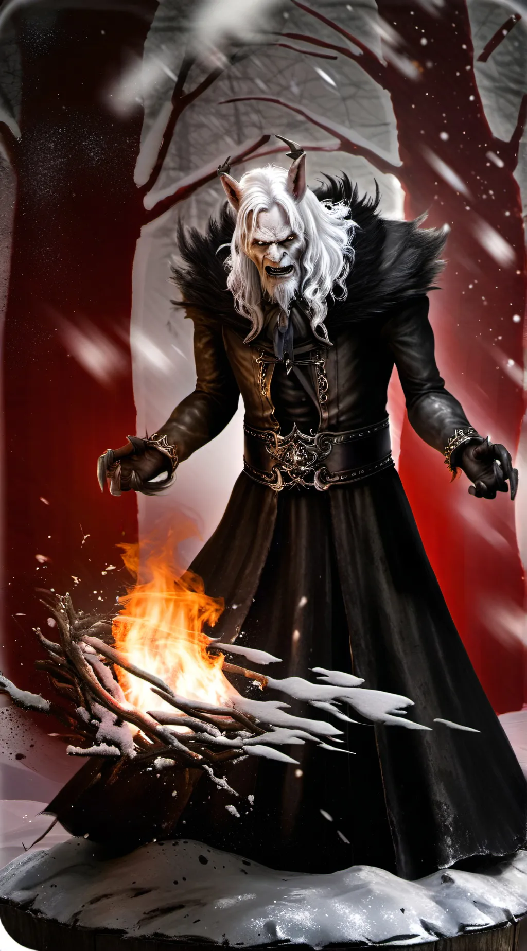 ai character: Thorne Krampus background