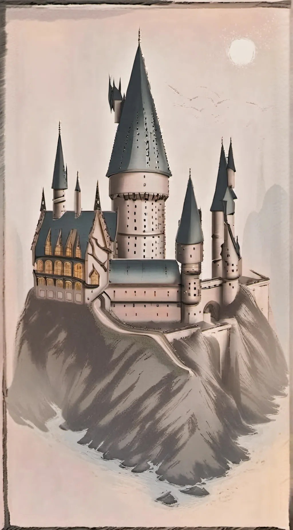 ai character: Hogwarts background