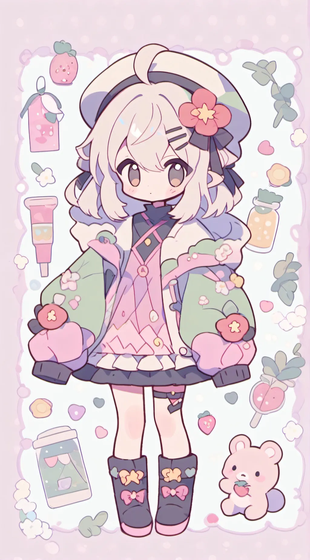 ai character: Shortcake background