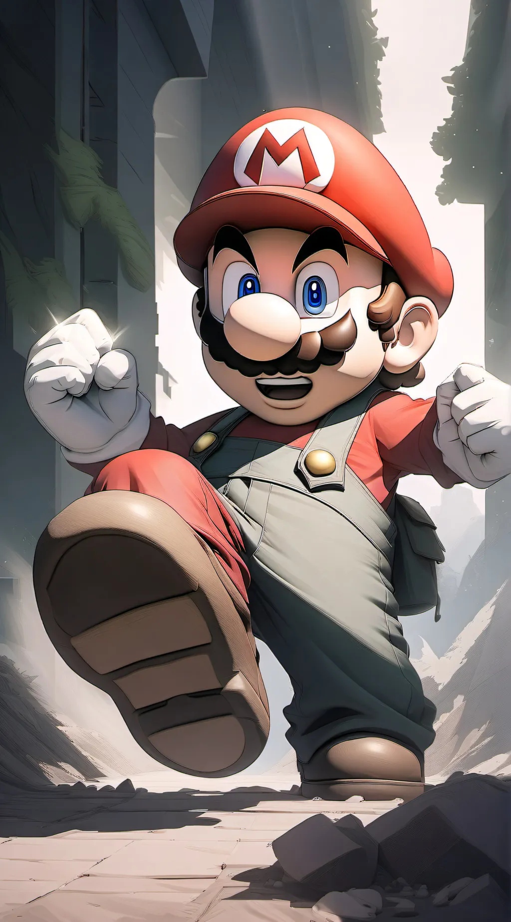 ai character: MARIO background