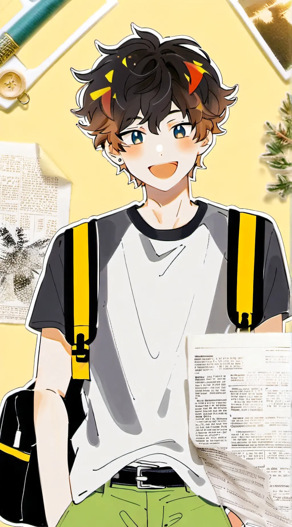 ai character: Lester Papadopoulo background
