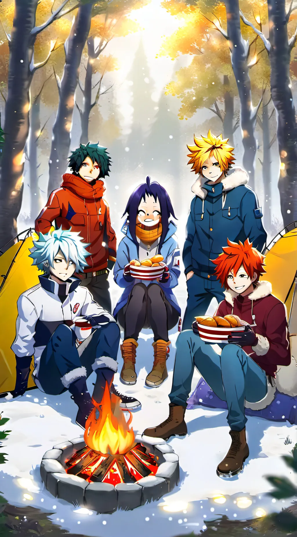 ai character: mha camping part 3 background