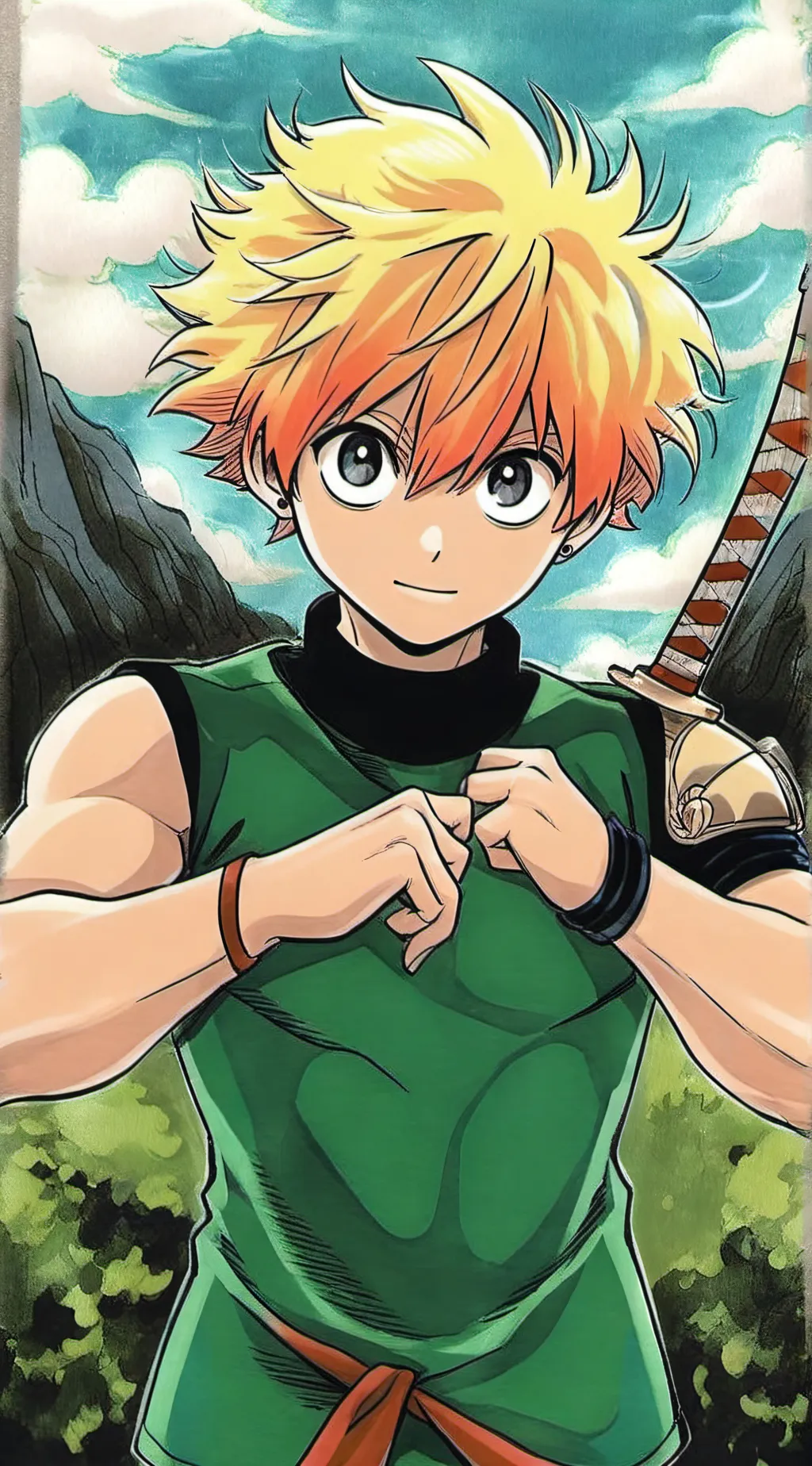 ai character: Sick. Bakugo'  background