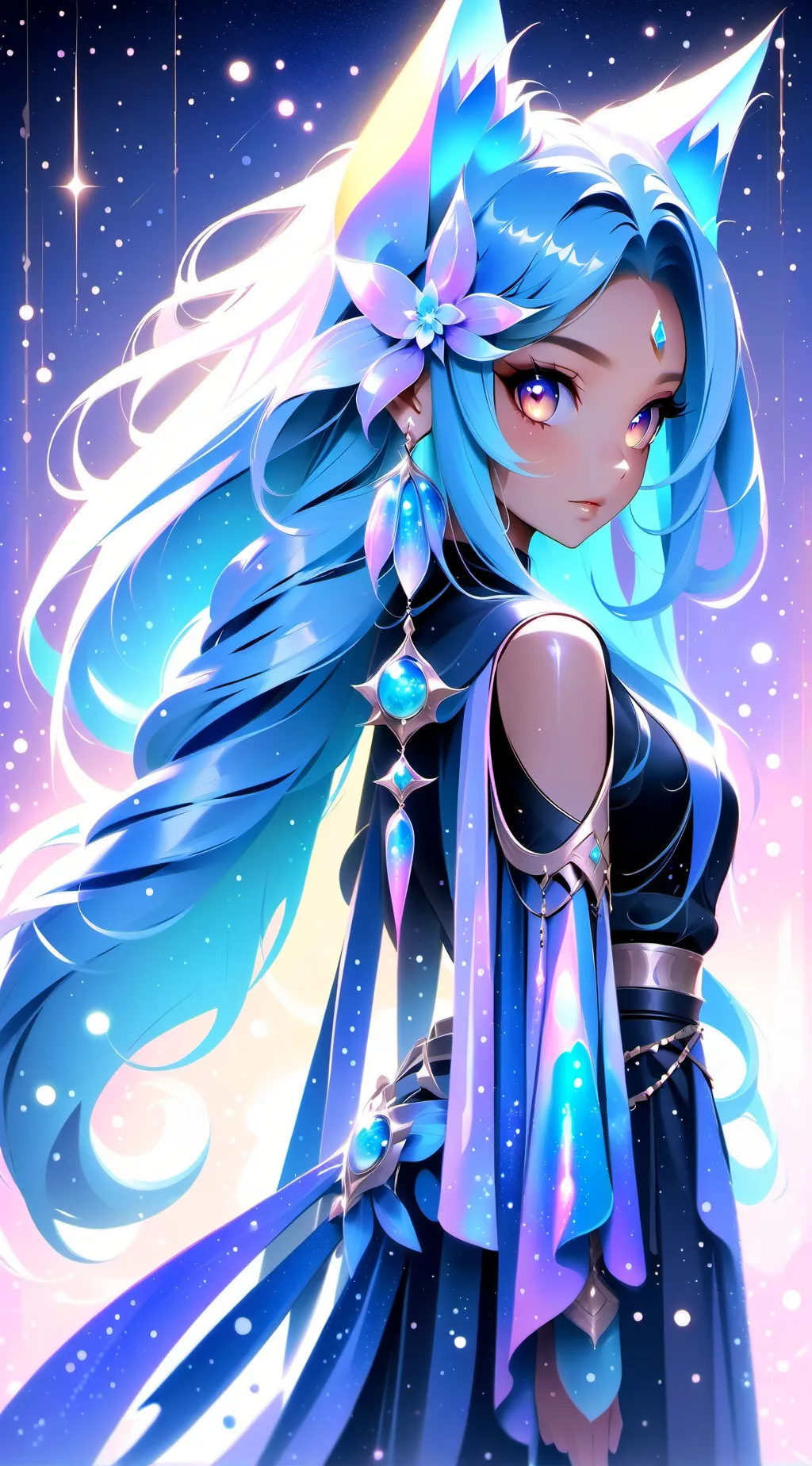 ai character: Mha Space ￼ background