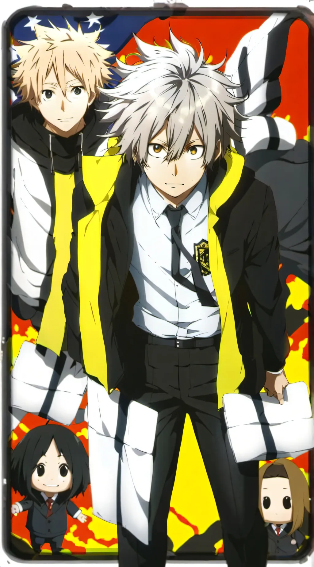 ai character: Mha kicked out background