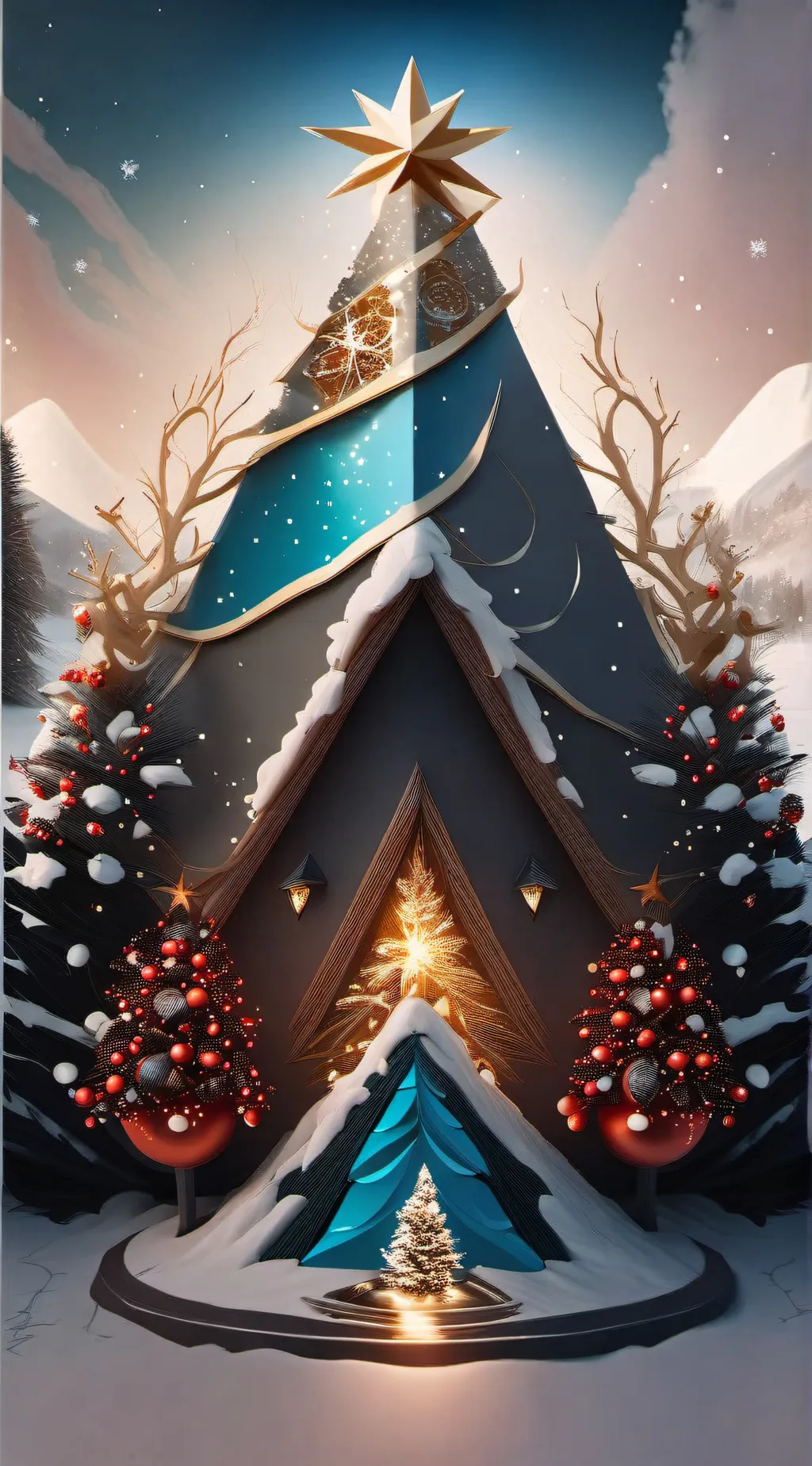 ai character: Christmas DS background