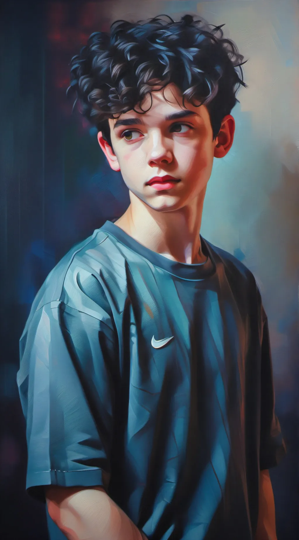 ai character: Damon  background