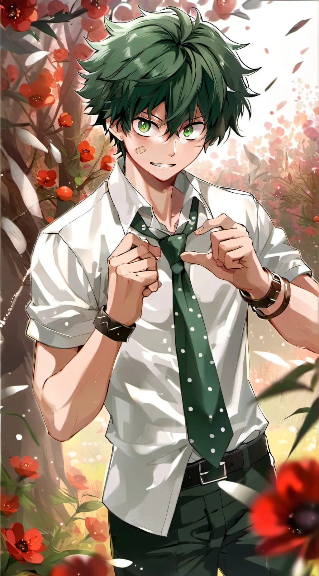 ai character: deku ! background