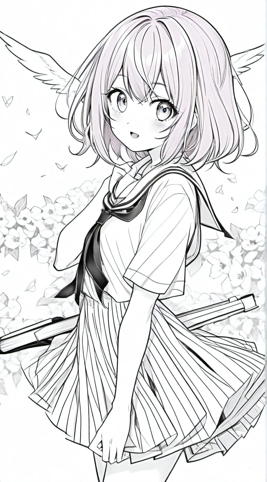 ai character: puffy background