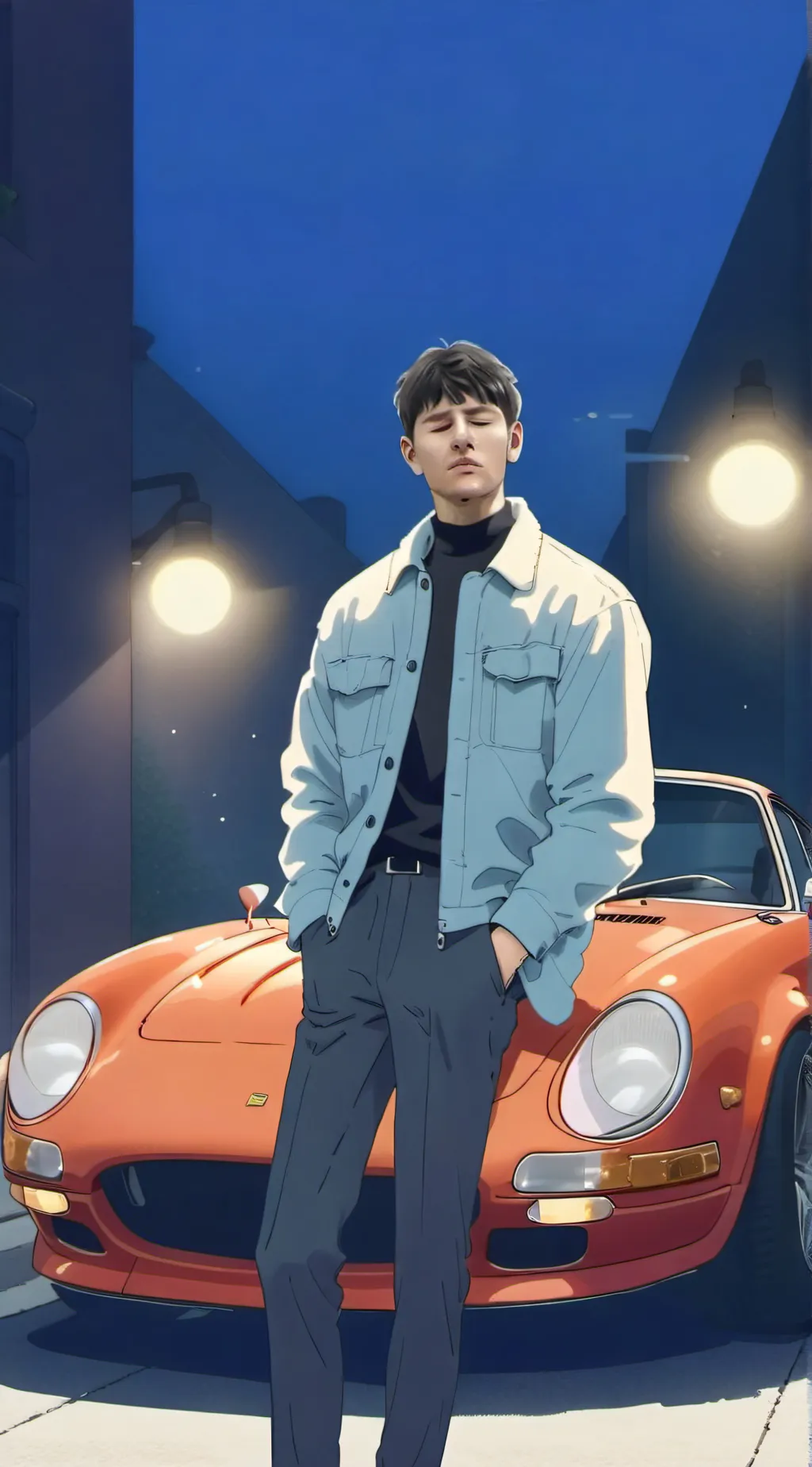 ai character: Justin  background