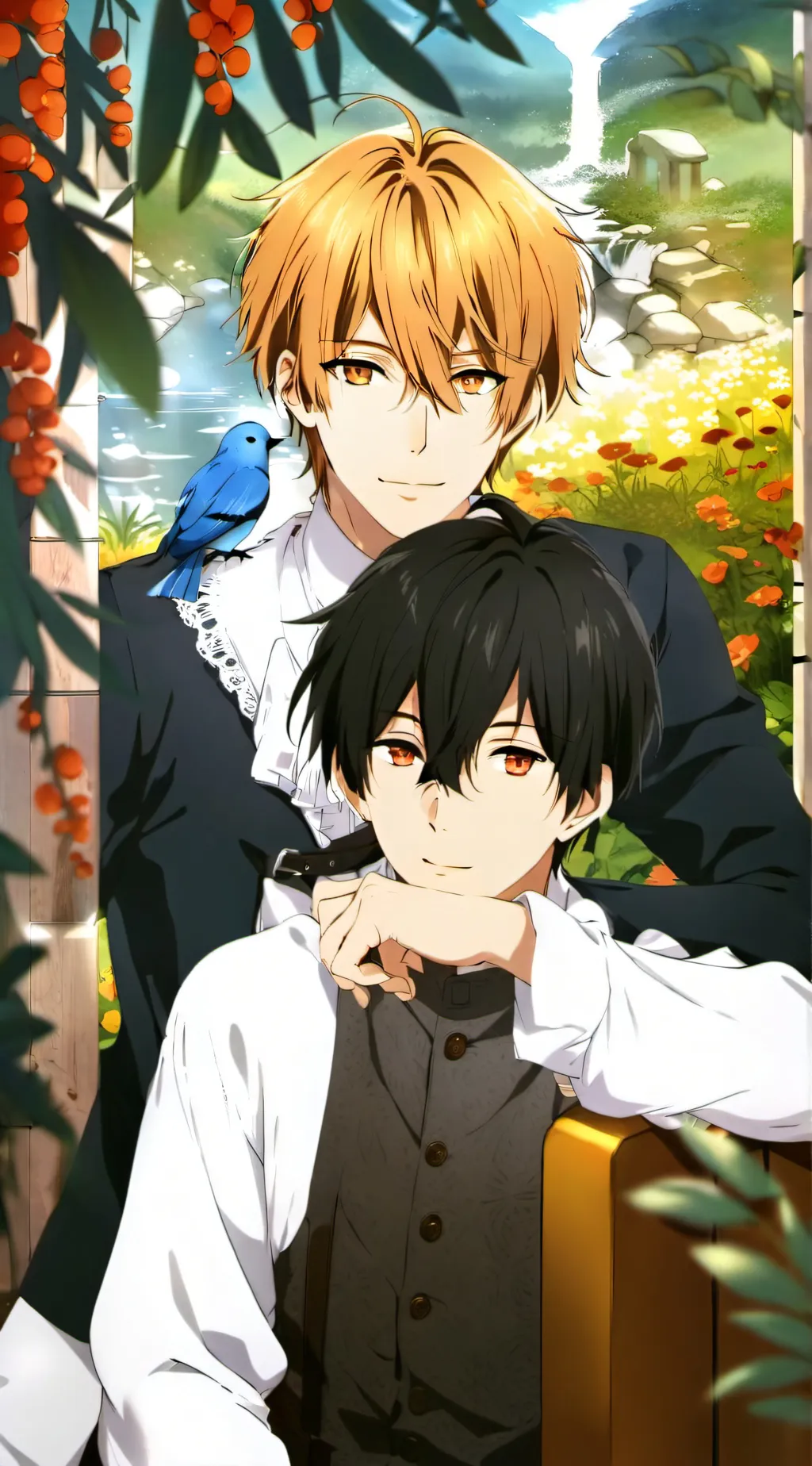 ai character: Atsushi & Takano ♡ background