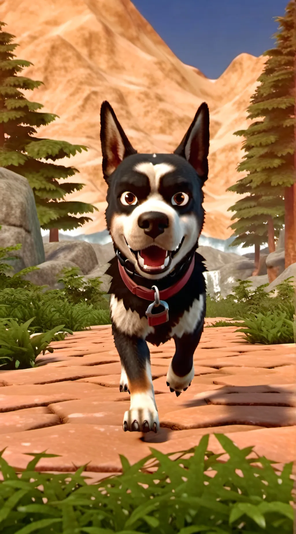 ai character: doggy background