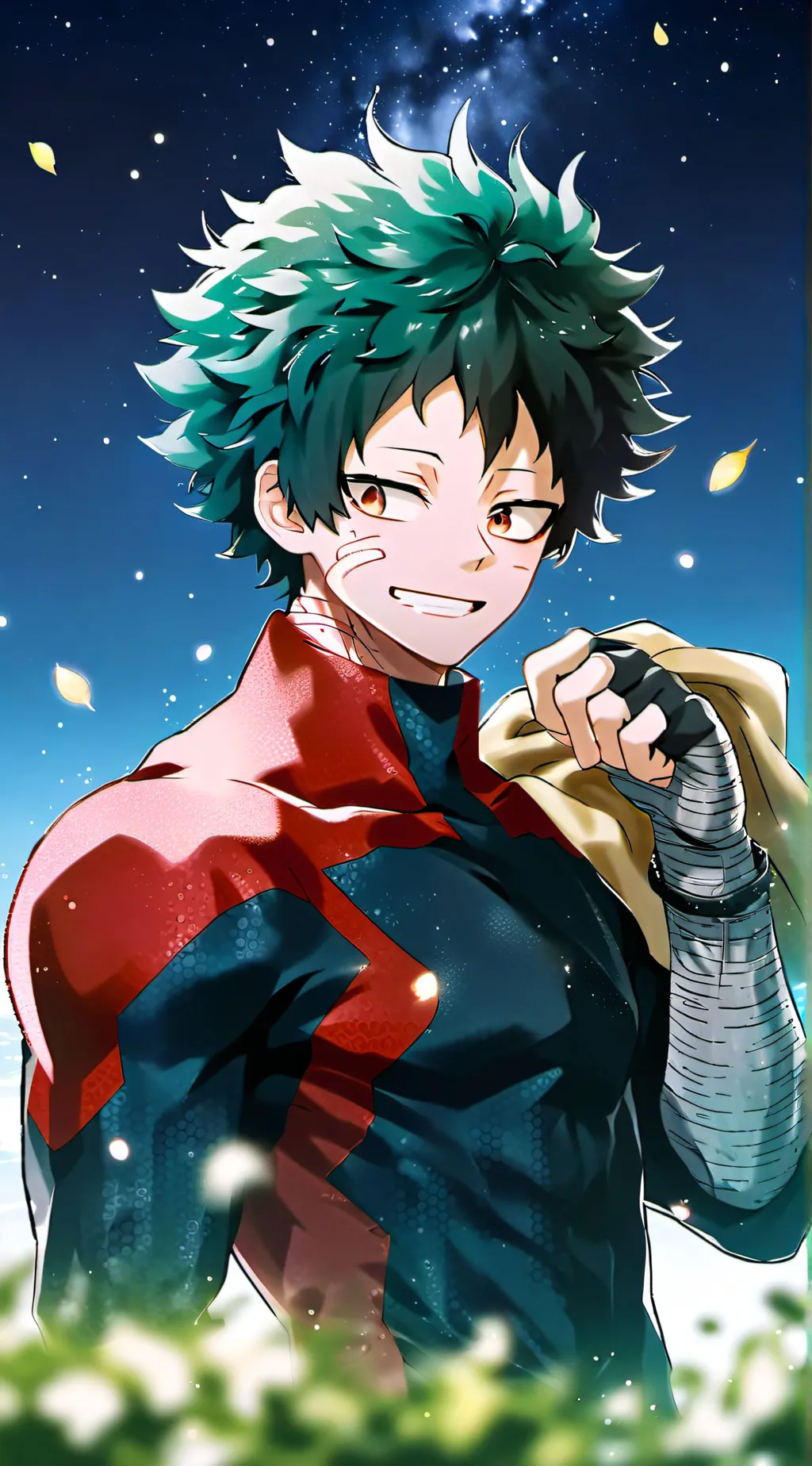 ai character: Deku  background