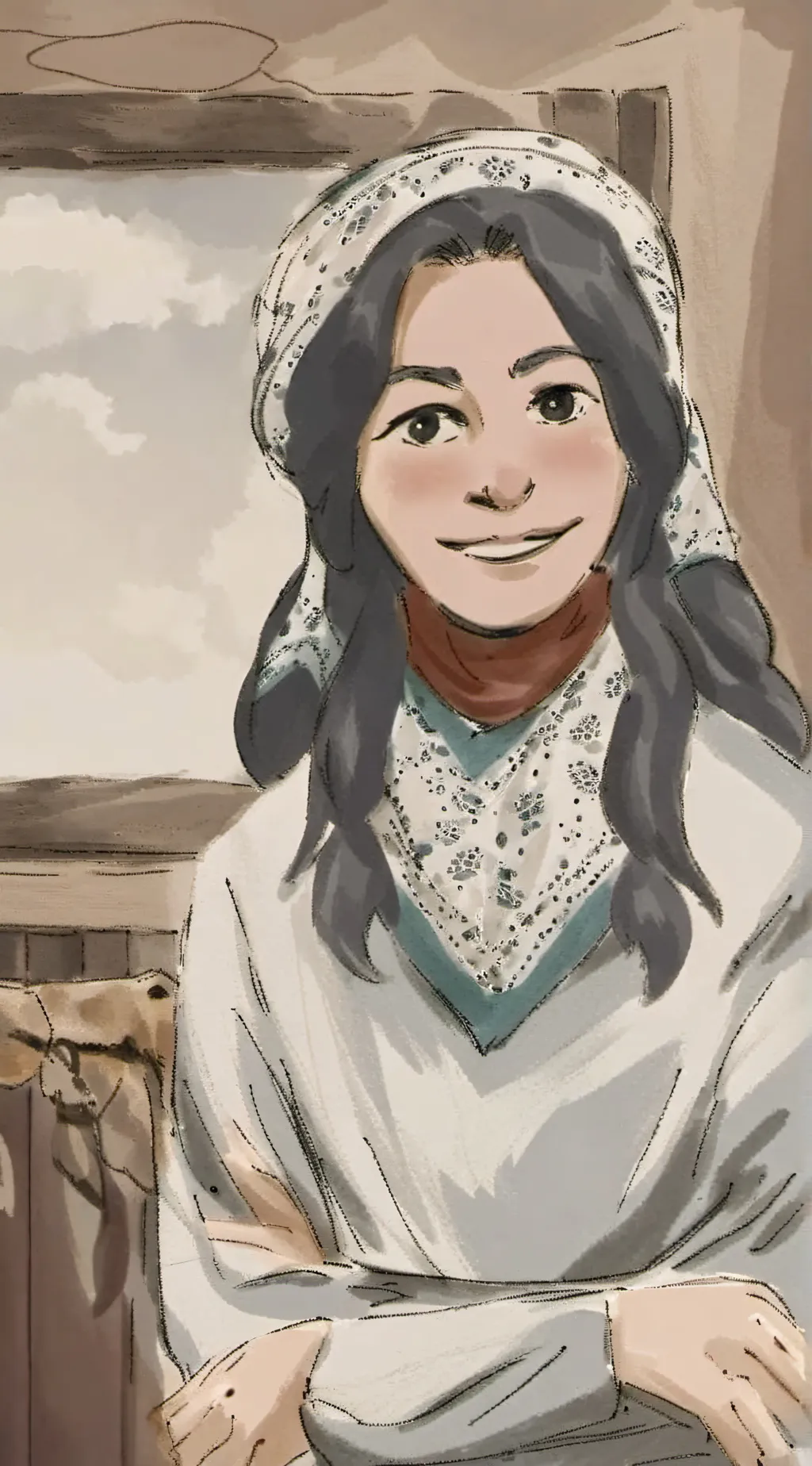 ai character: Matrona  background