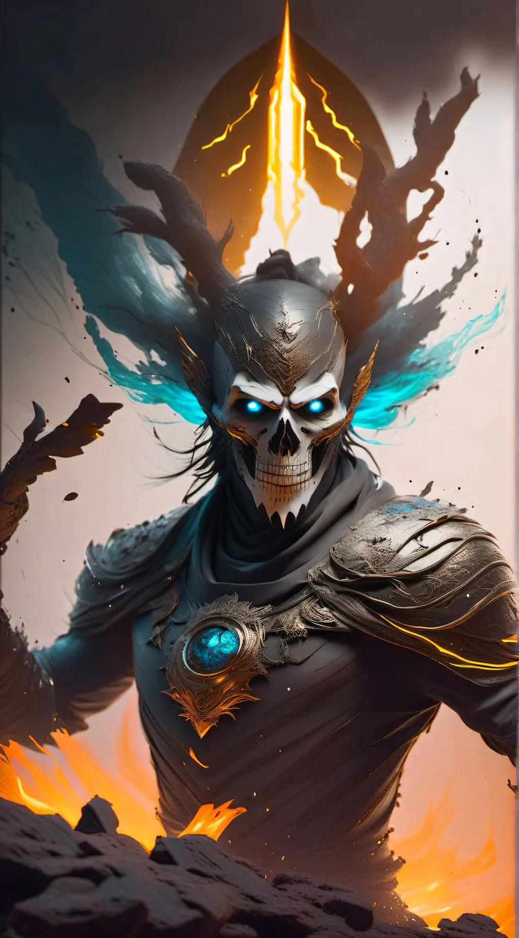 ai character: espectro background