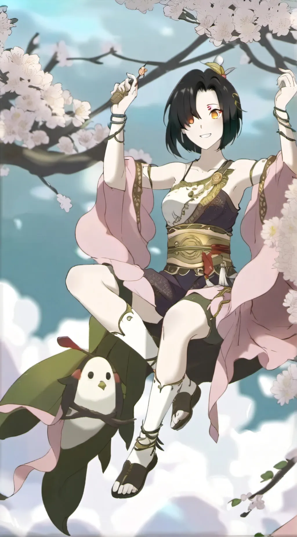 ai character: velvet background
