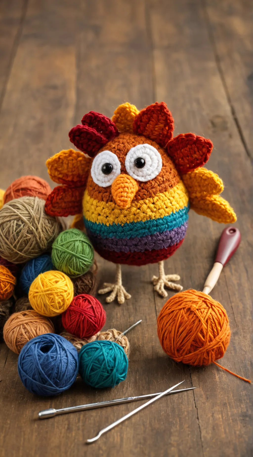 ai character: Turkey Crochet  background