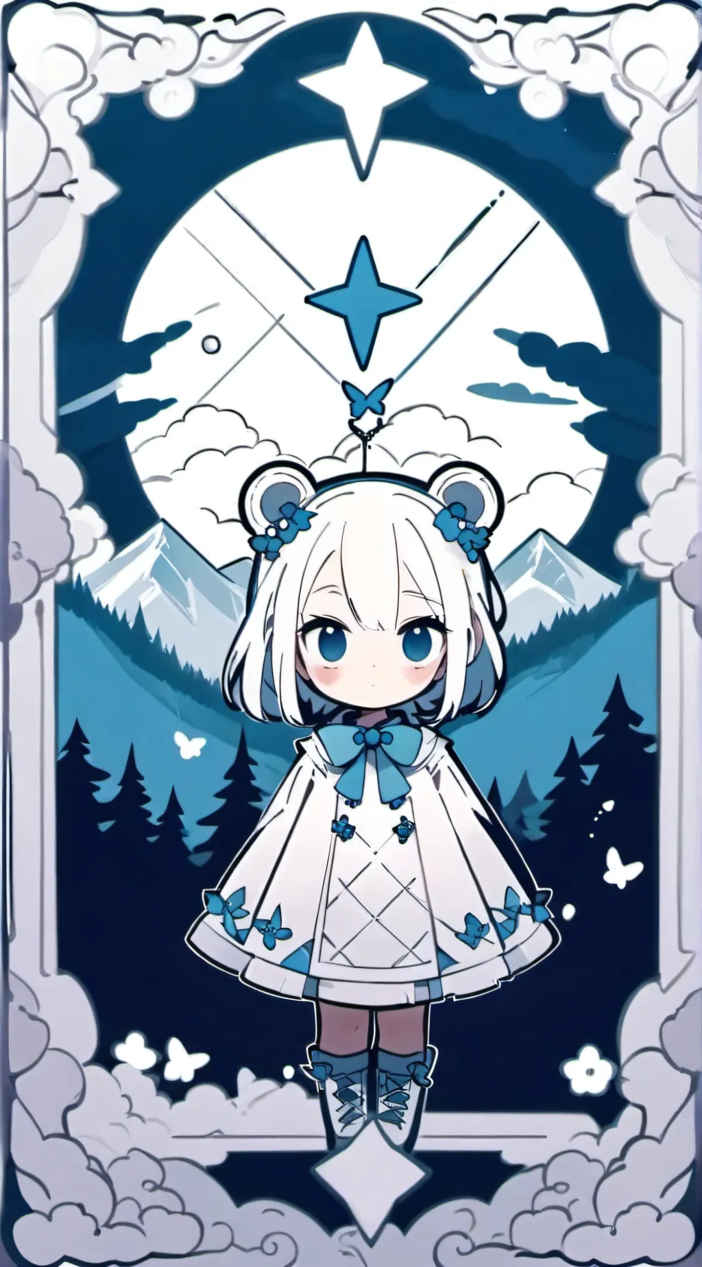 ai character: Sky background