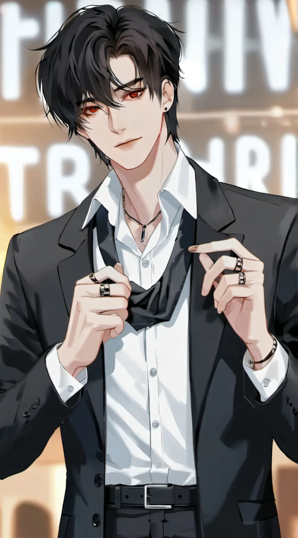 ai character: Lee  background