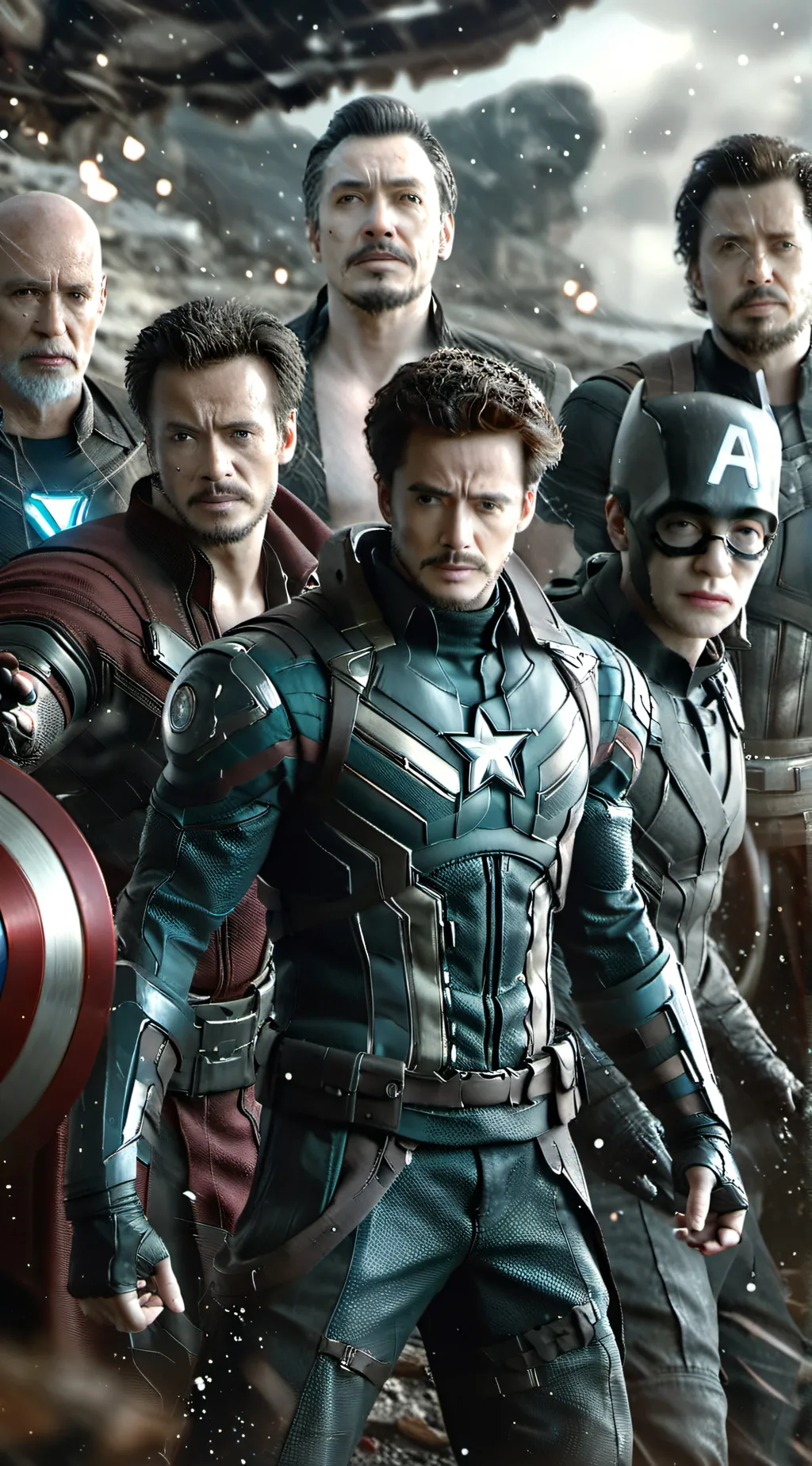 ai character: Avengers 3 background