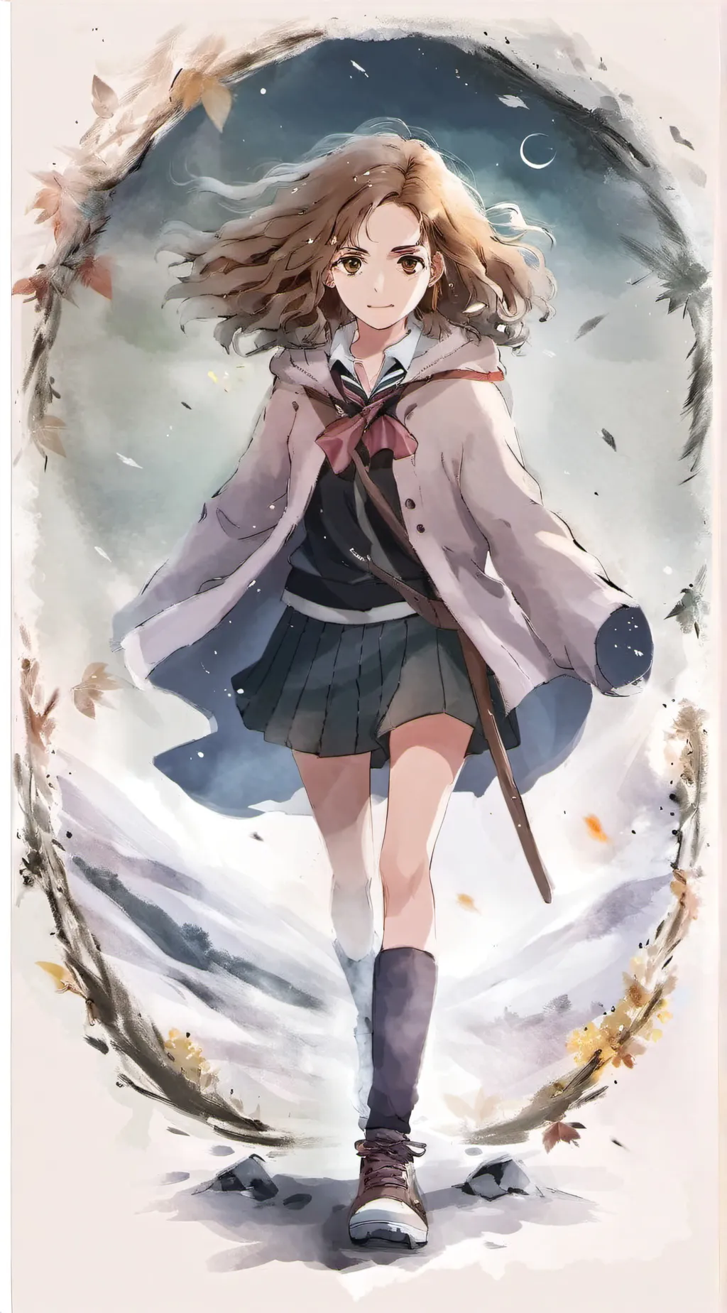 ai character: Hermione  background