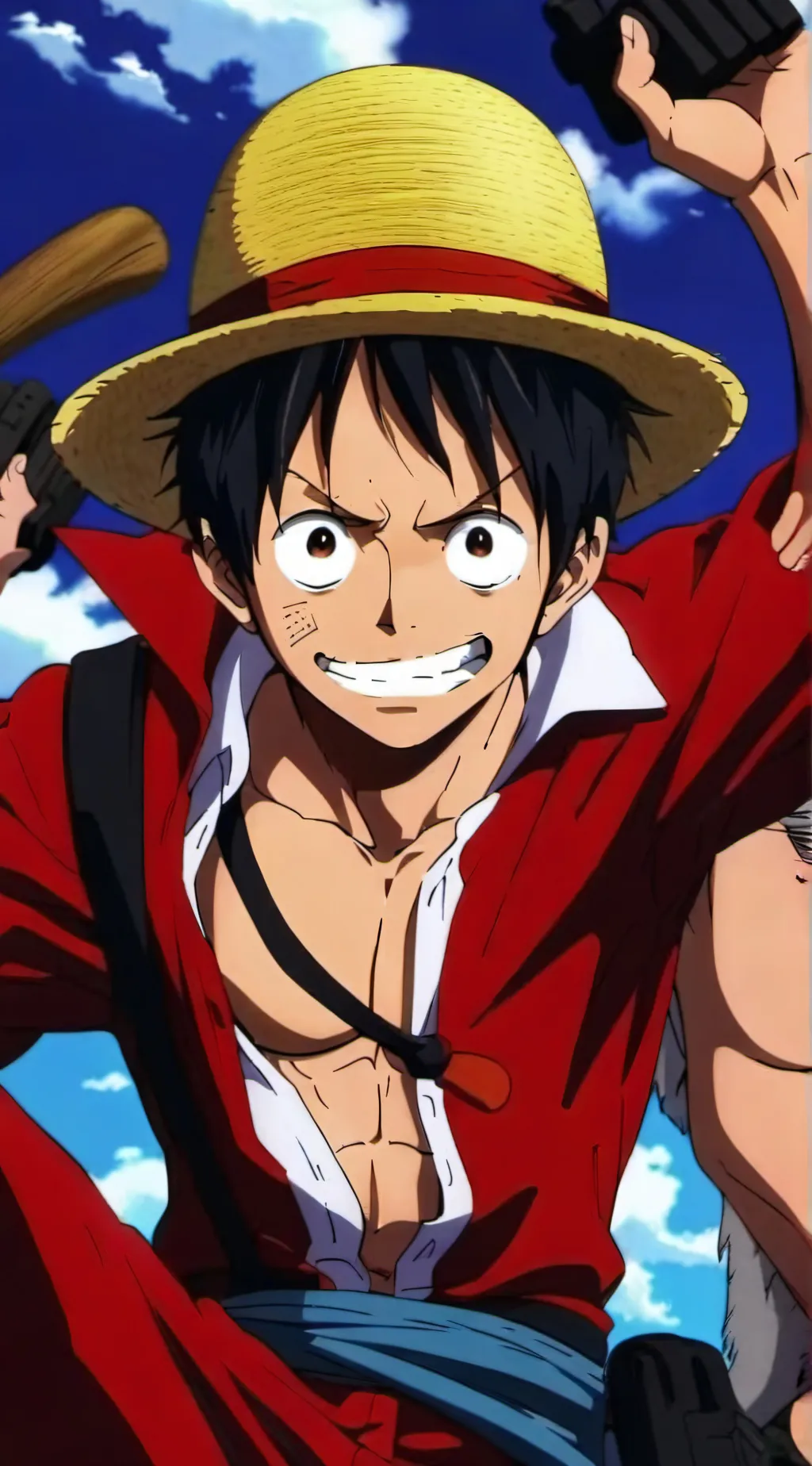 ai character: Luffy background
