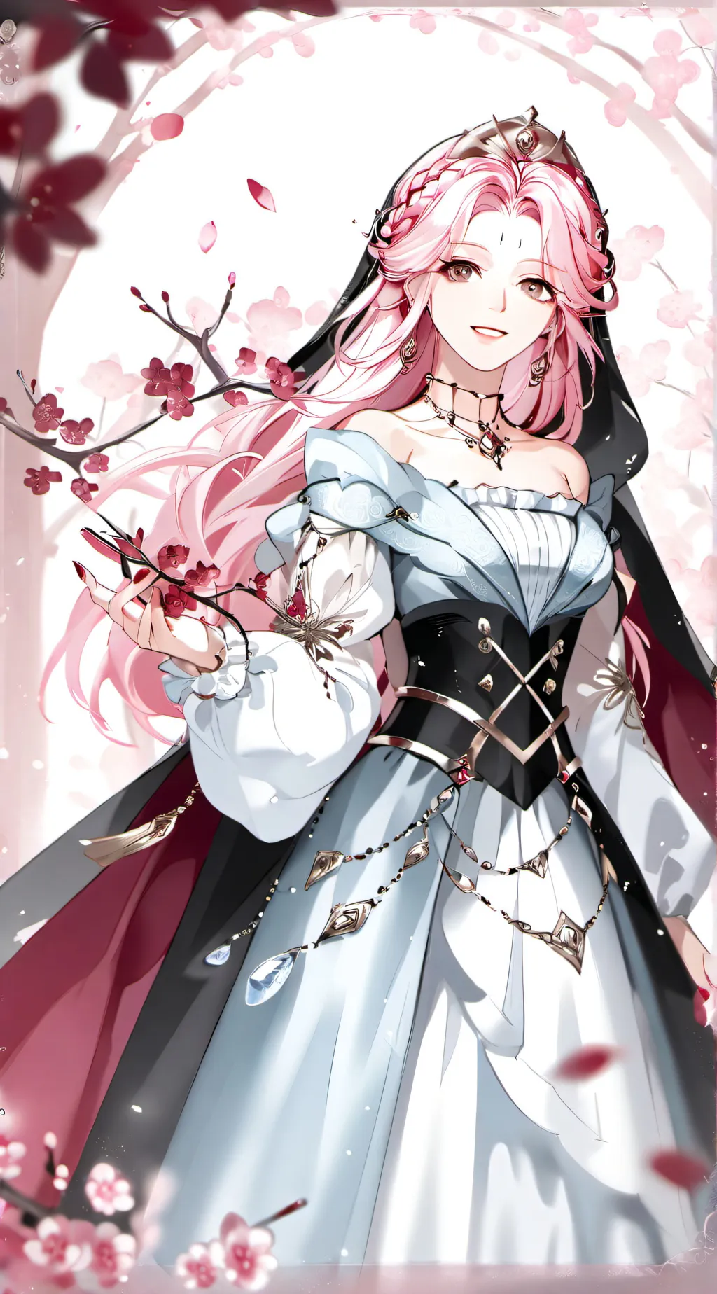 ai character: princess beauty  background
