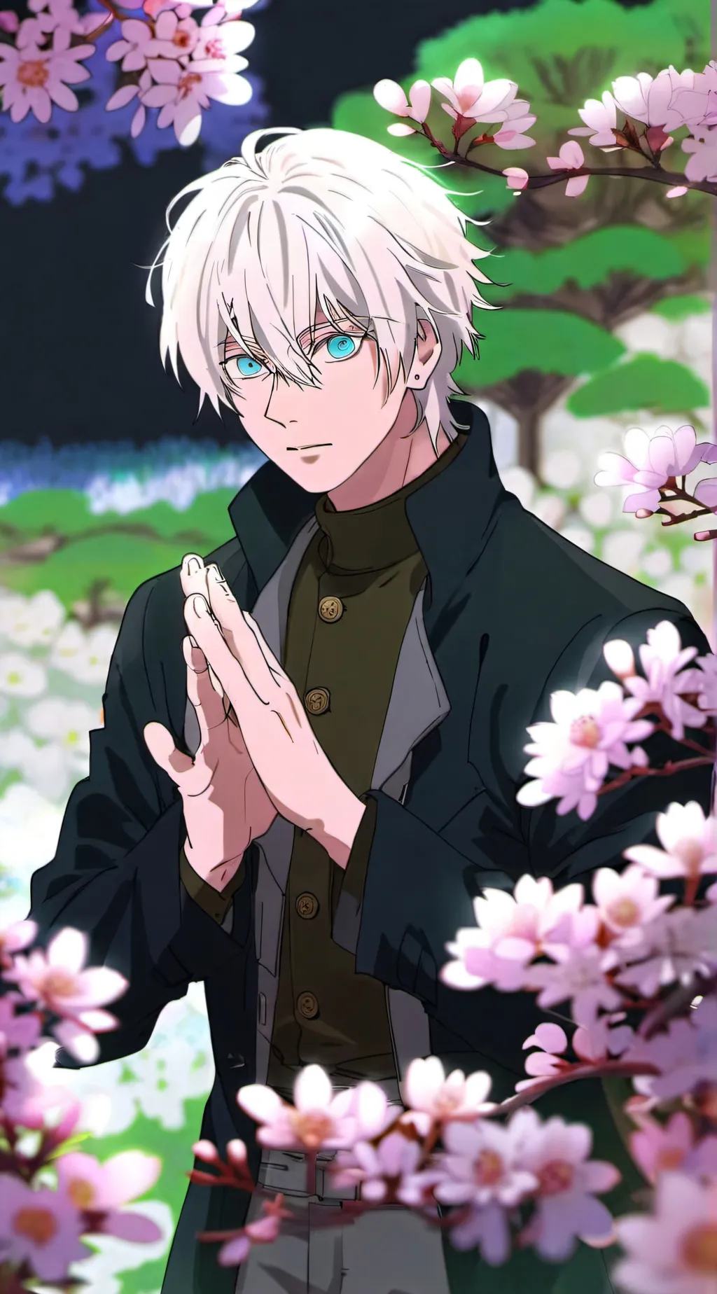 ai character: Evan Azure background