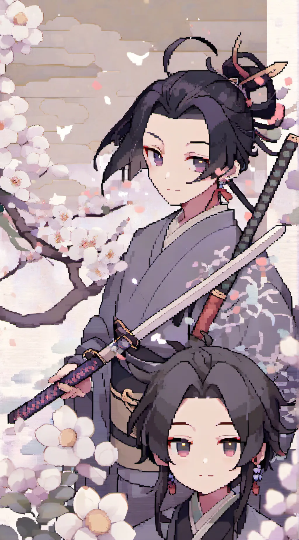 ai character: nezuko background