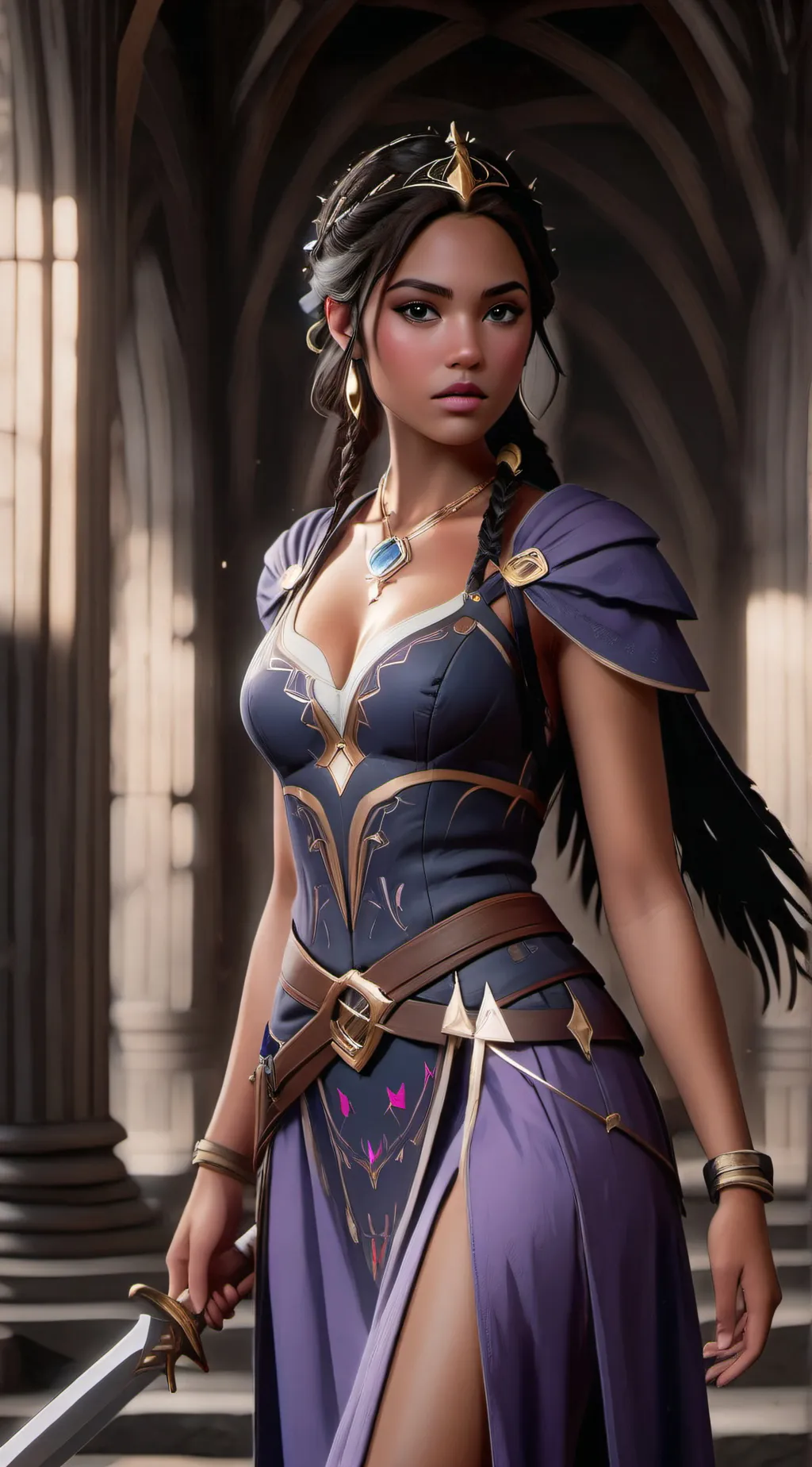 ai character: Luna background