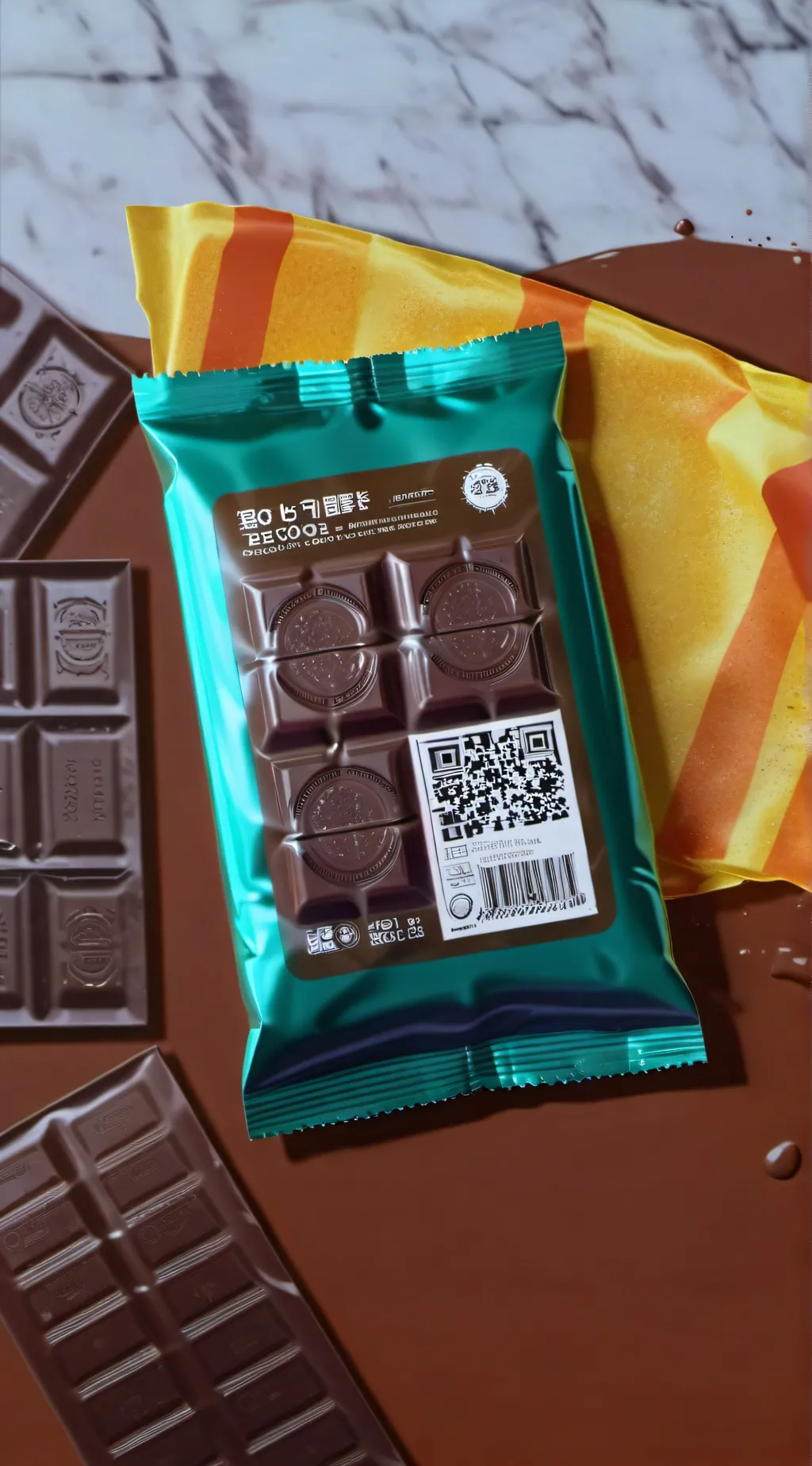 ai character: the chocolate bar background