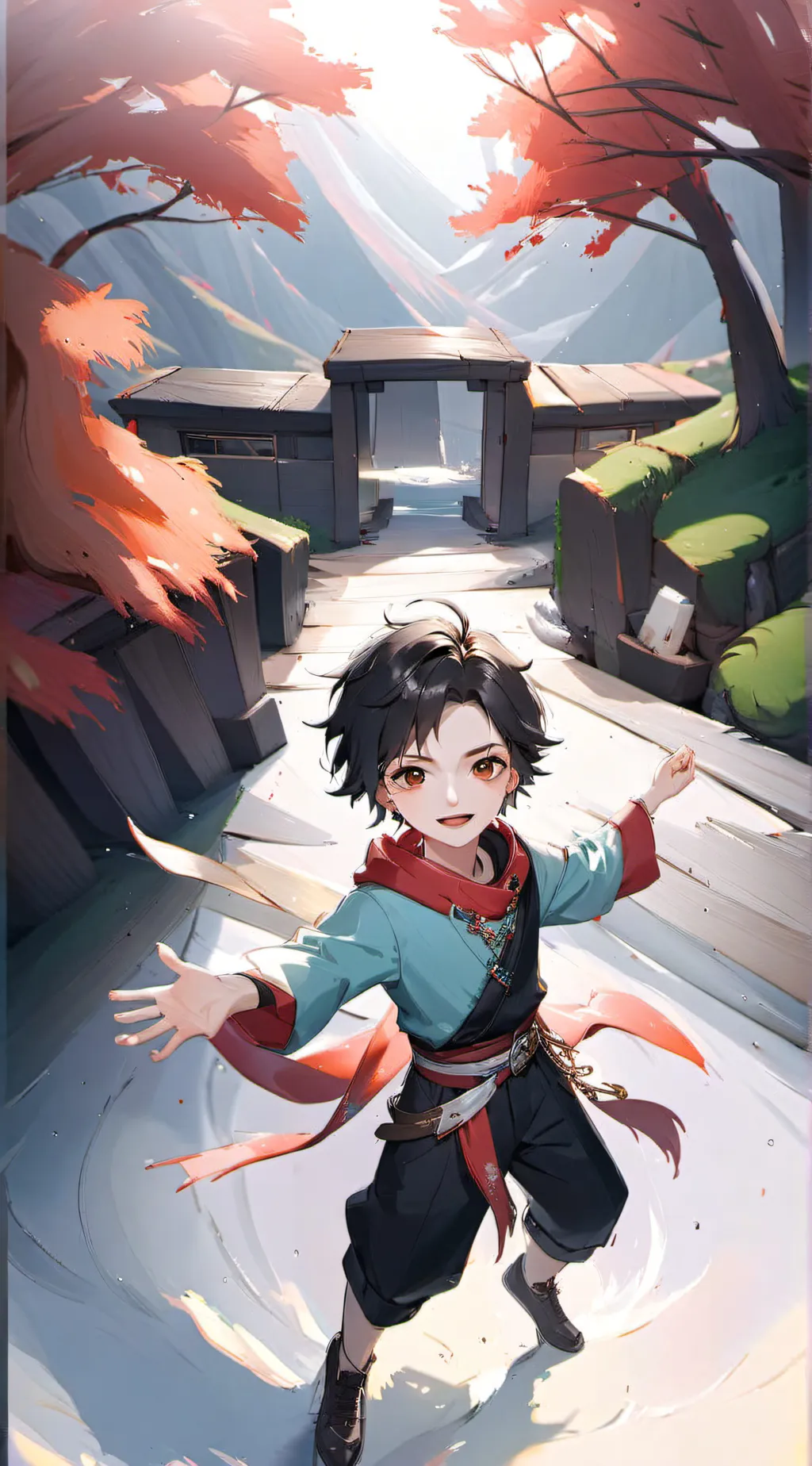 ai character: little kid background