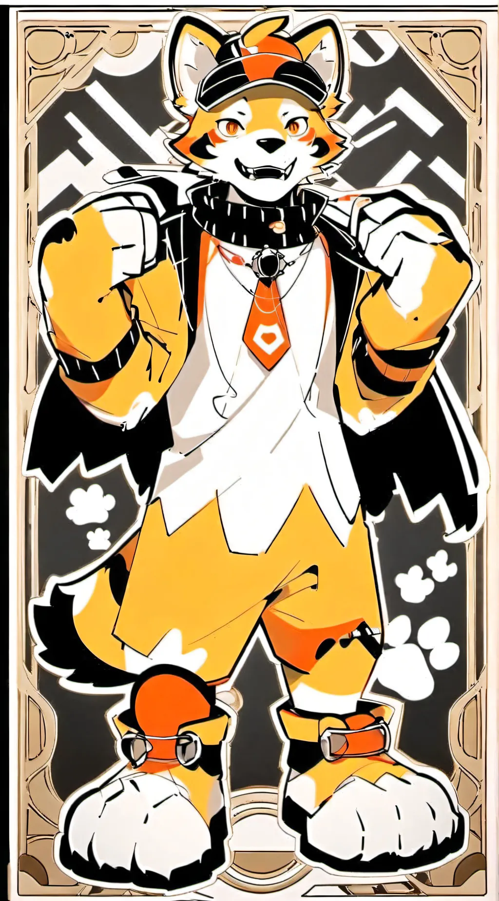 ai character: living fursuit background