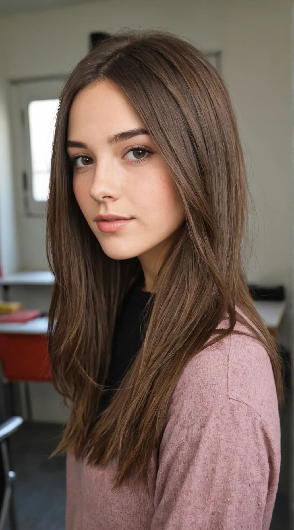 ai character: Hailey  background