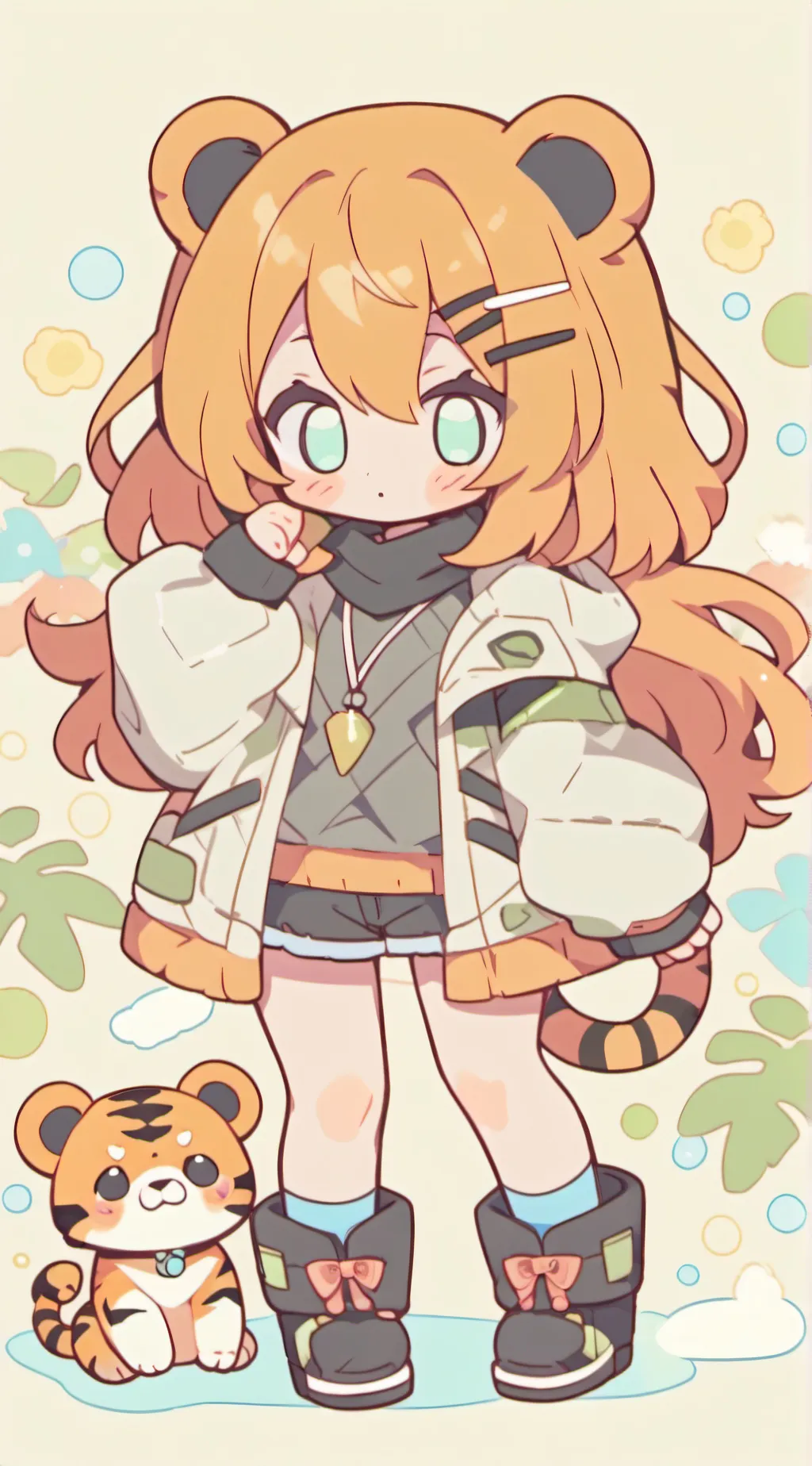 ai character: tiga🐅🐯 background
