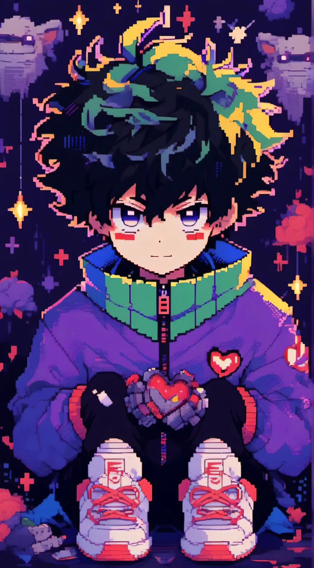 ai character: deku! background