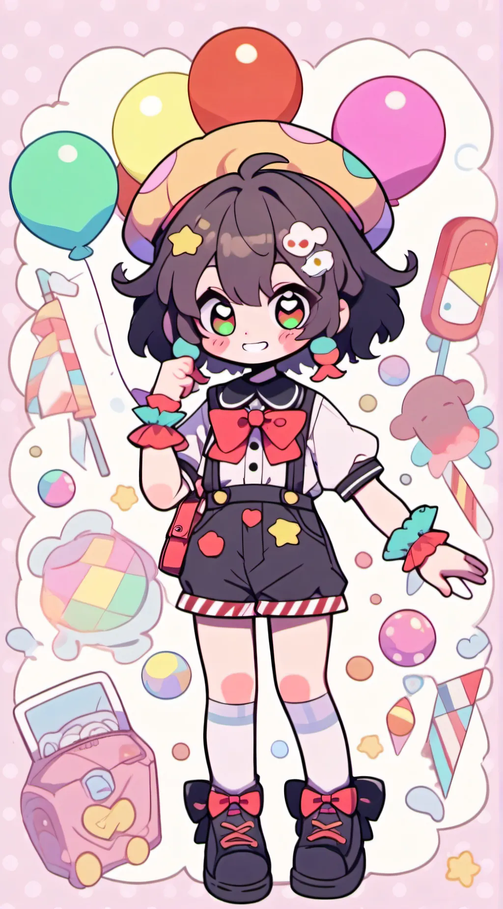 ai character: Seth![circus au] background