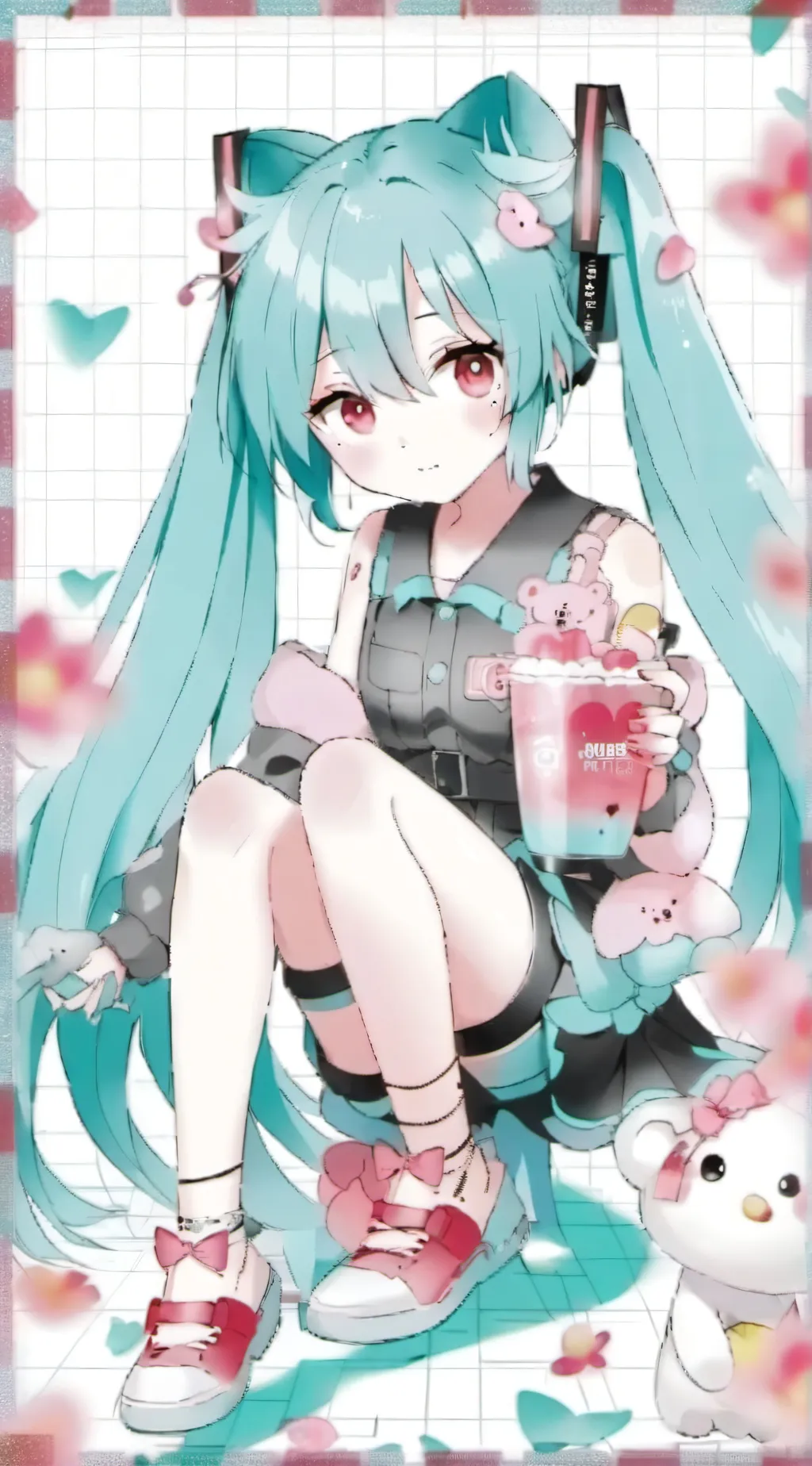 ai character: Miku background