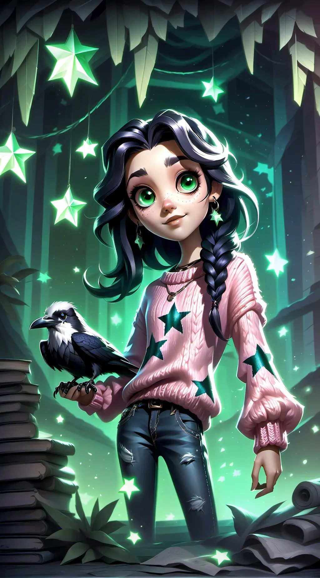ai character: G0DD3SS.. background