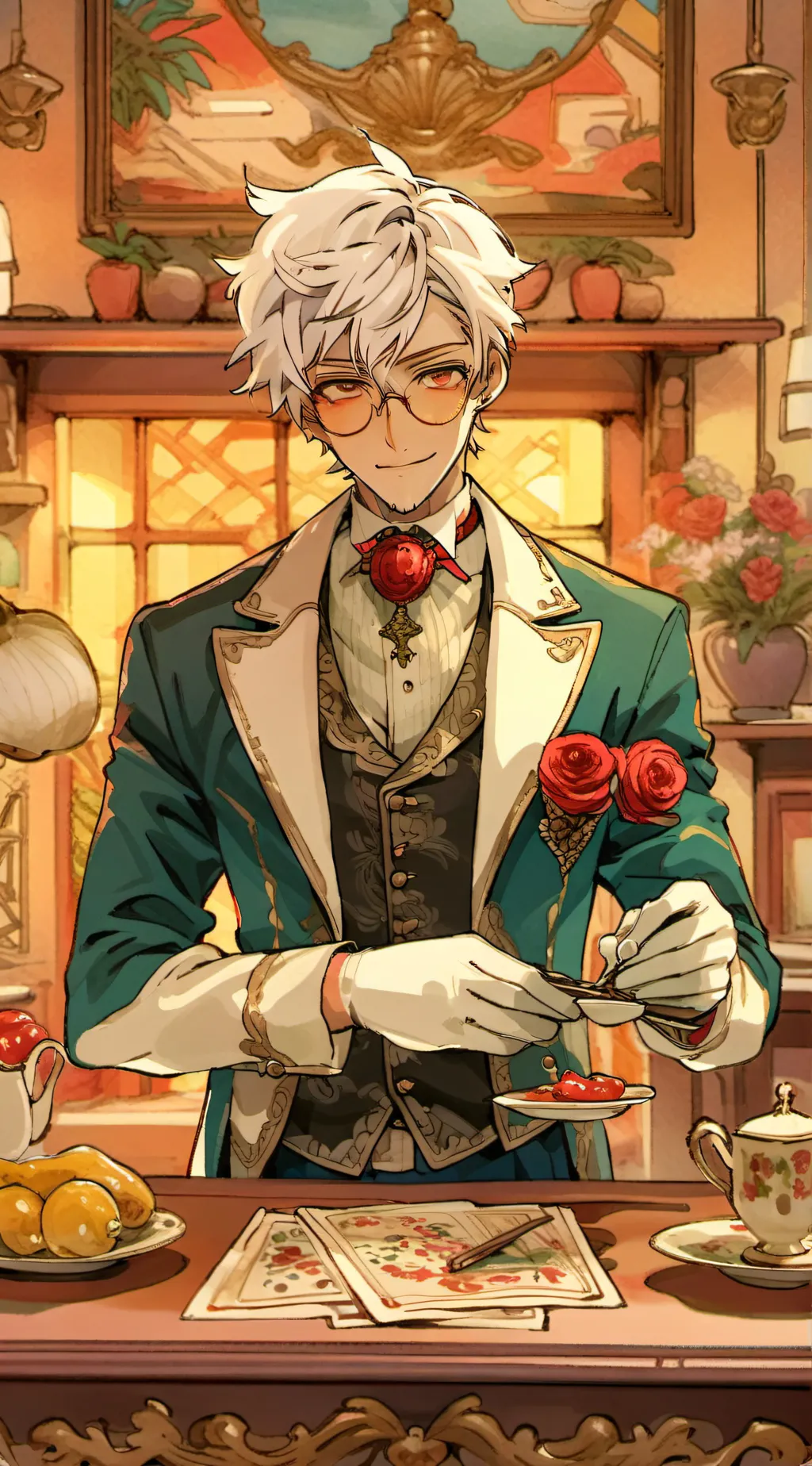 ai character: Lucifer  background