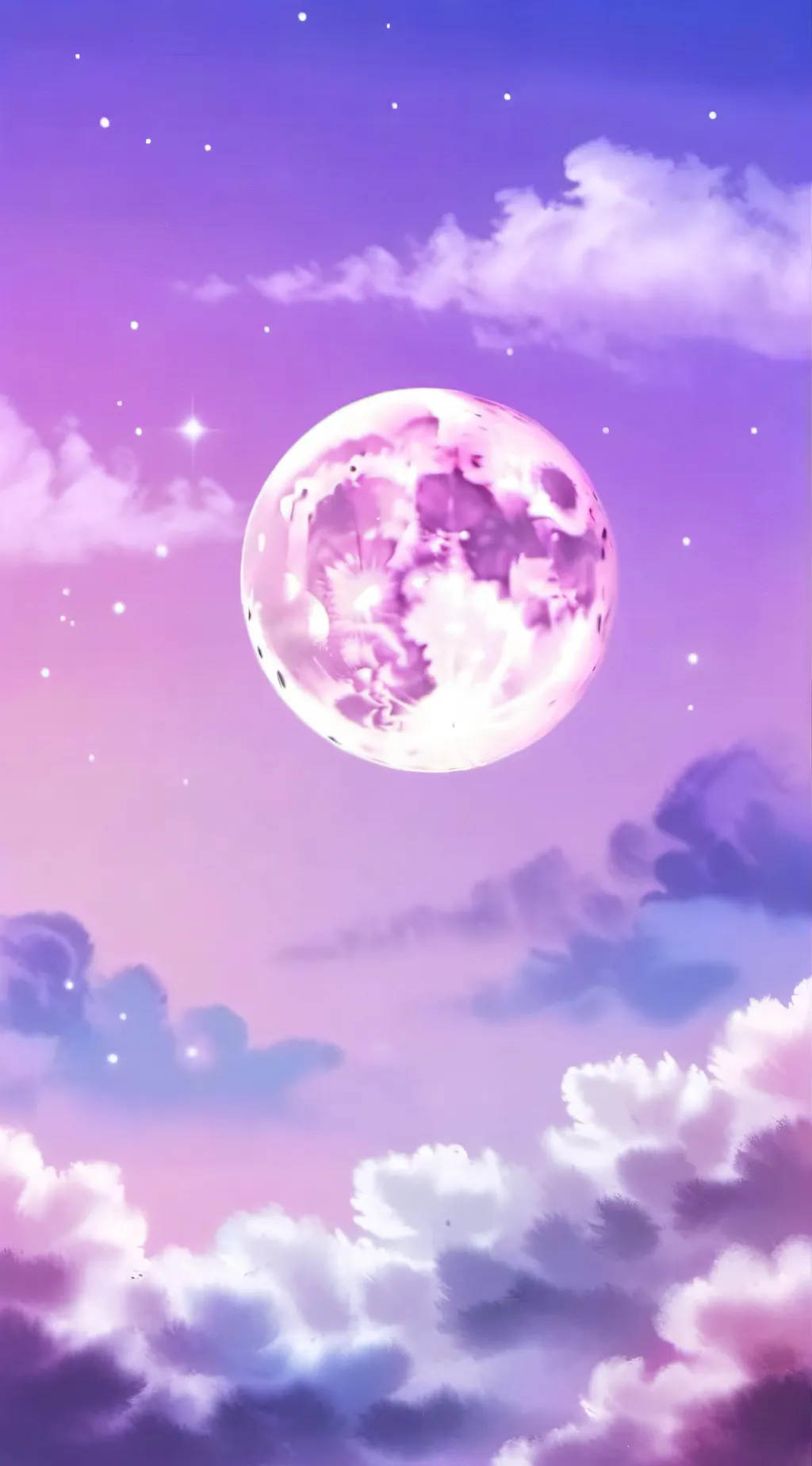 ai character: 💜purple moon💜 background