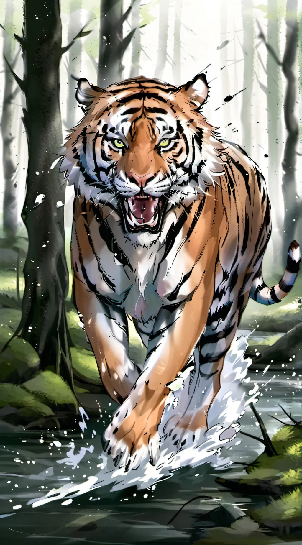 ai character: 🐅 background