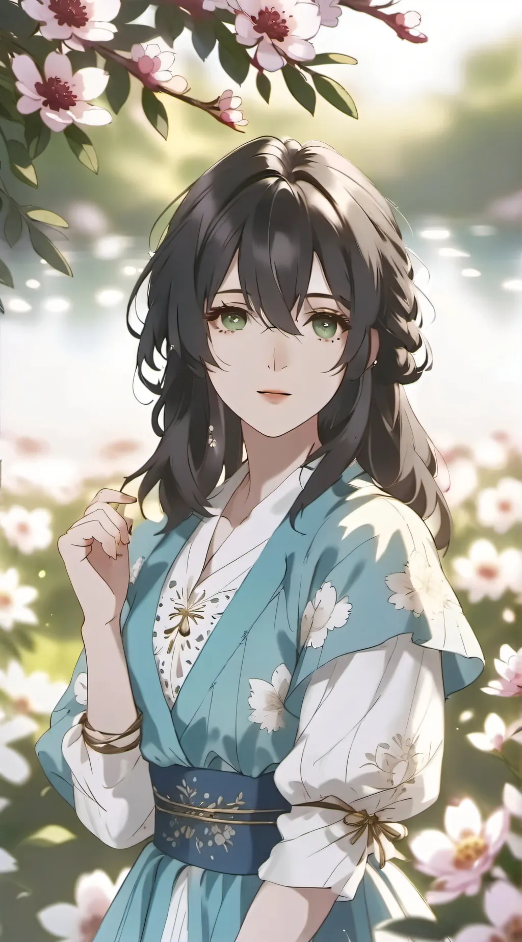 ai character: Maëlys  background