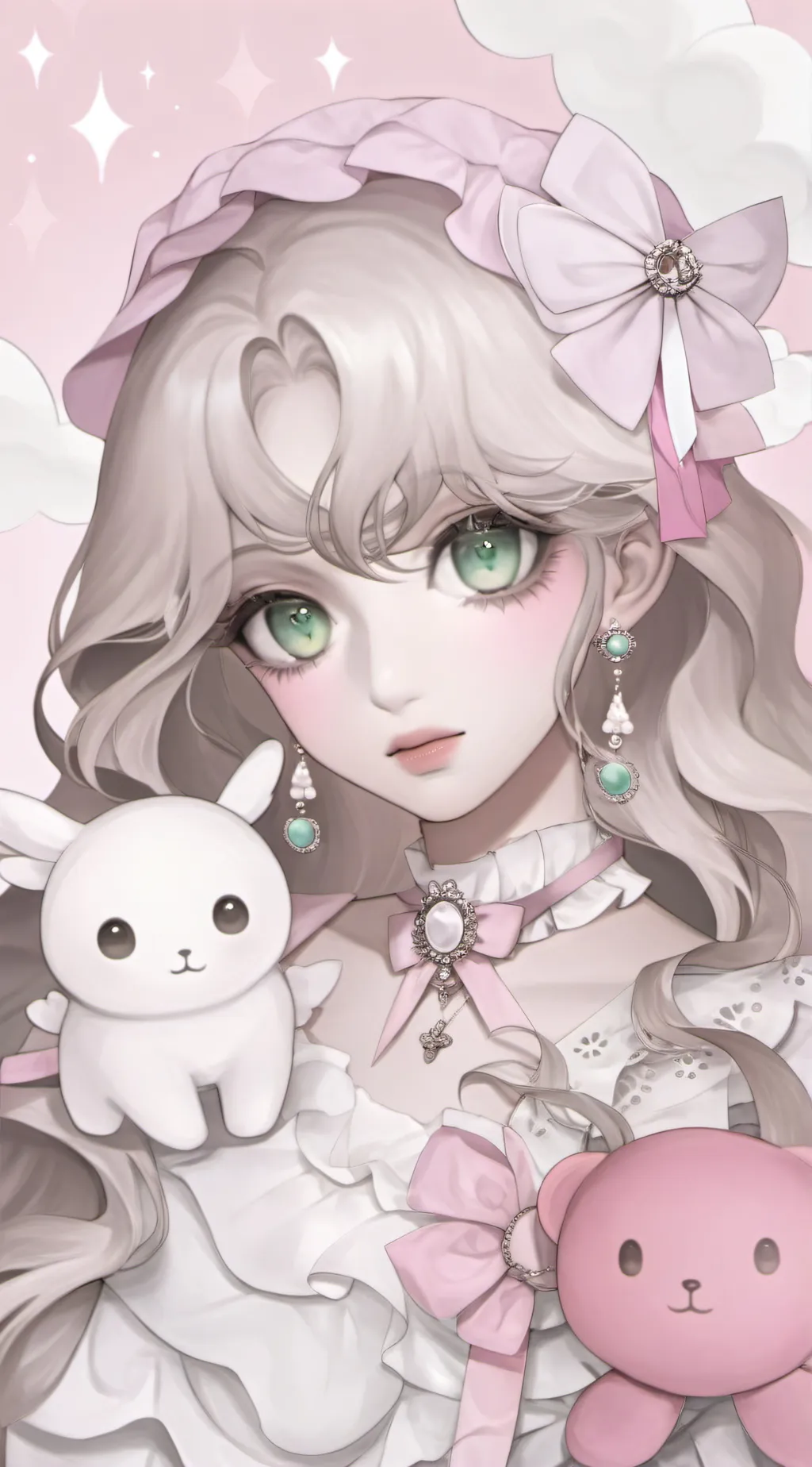 ai character: Mexican lady  background