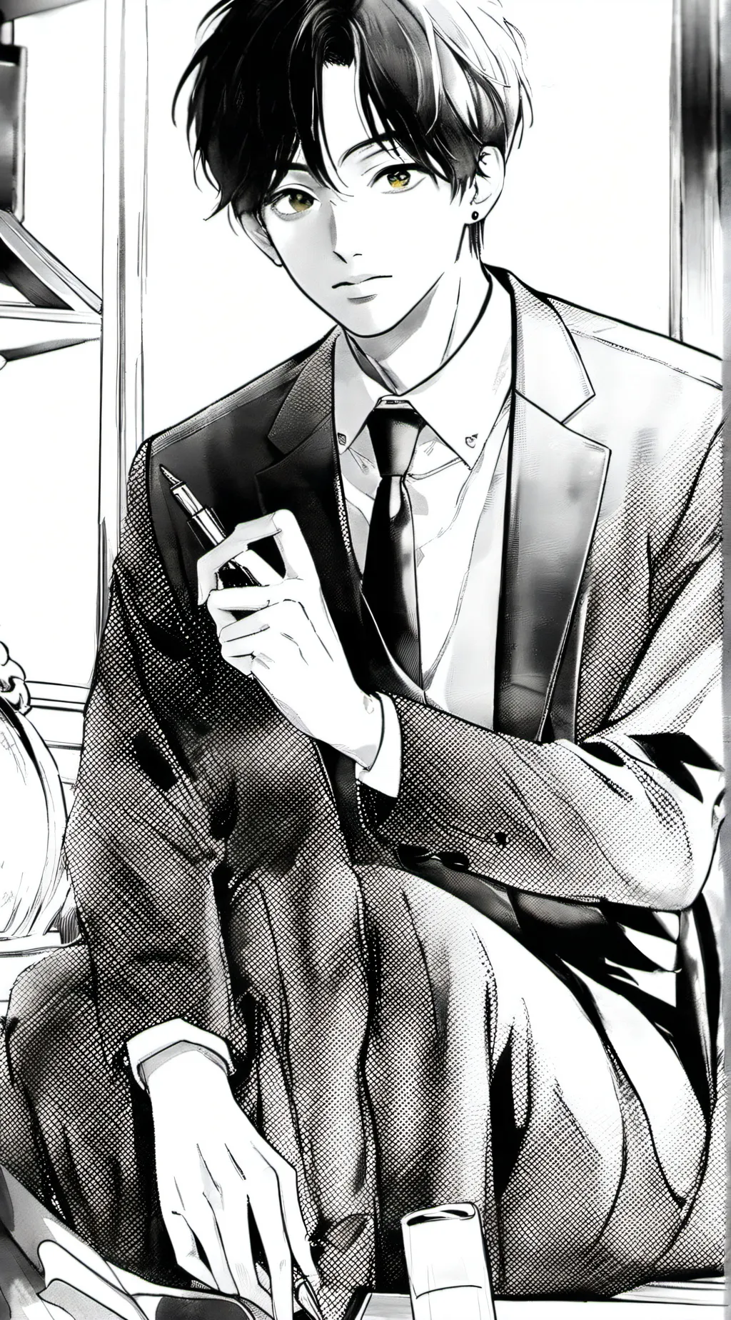 ai character: lee know  background