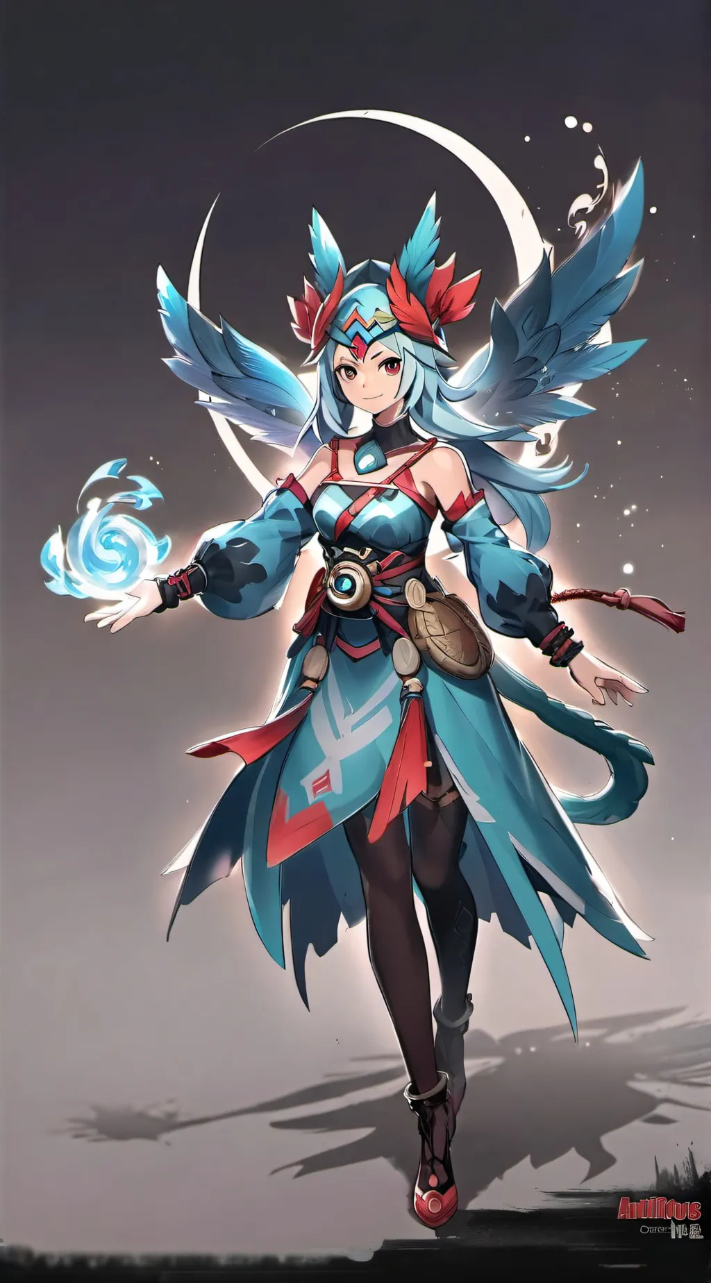 ai character: Luna Seraphine background