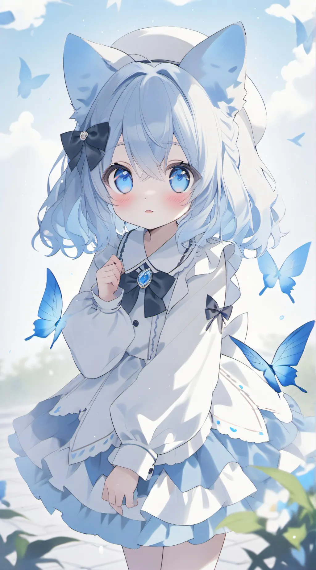 ai character: Wolf girl background