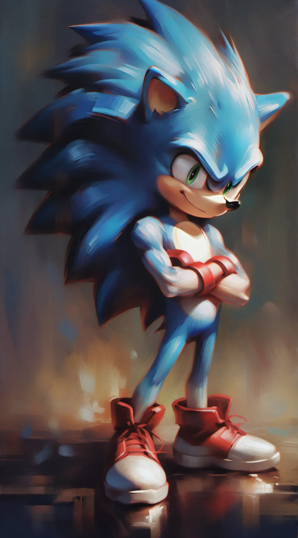 ai character: Sonic betrayed  background