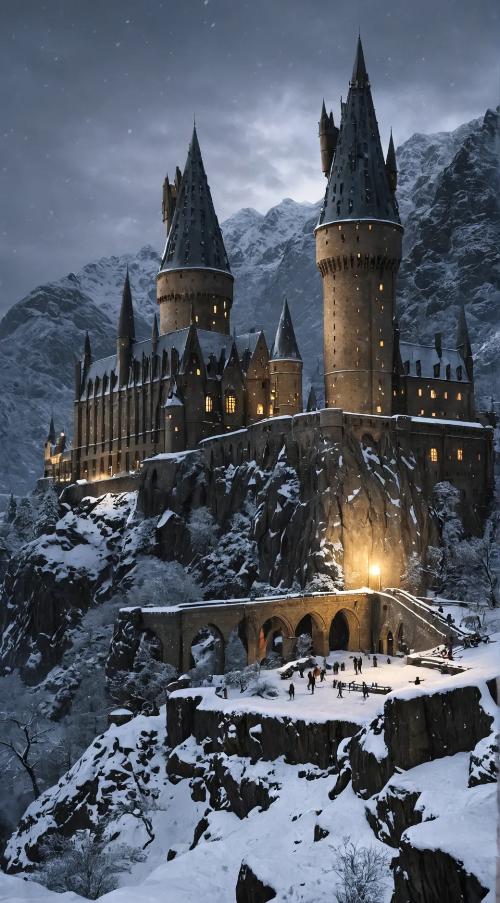 ai character: Halloween🔮Hogwarts background