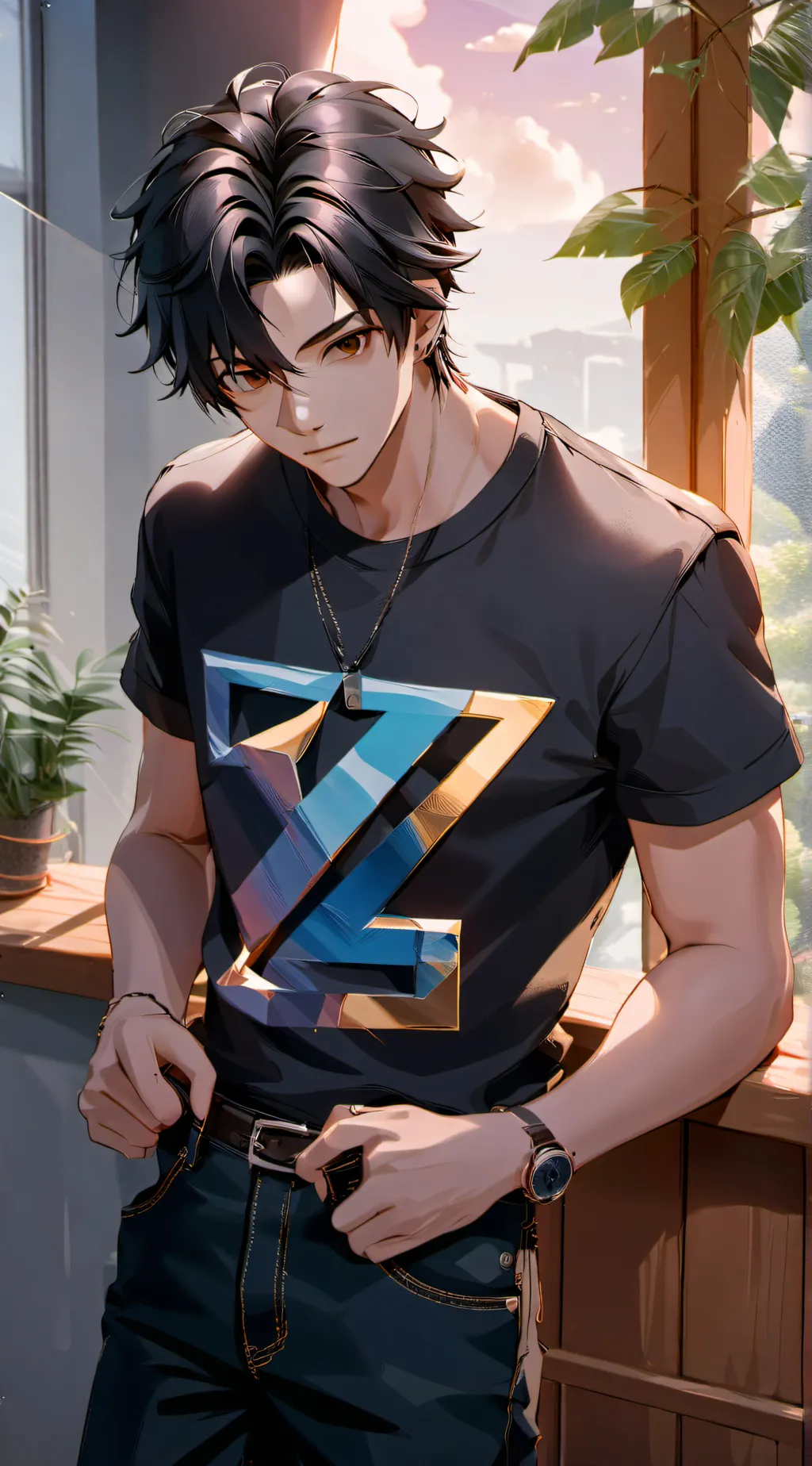 ai character: Zuru Chikakio background